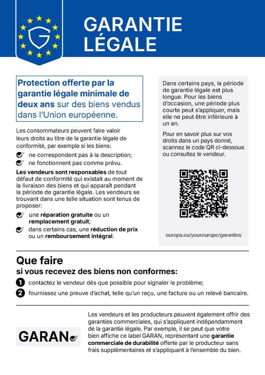 Garantie légale – avis UE