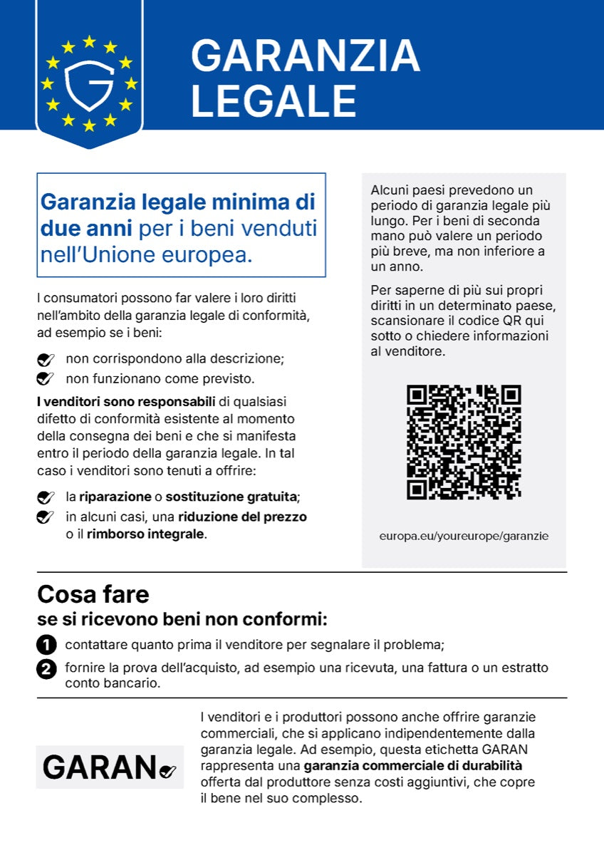 Garanzia legale – Avviso UE